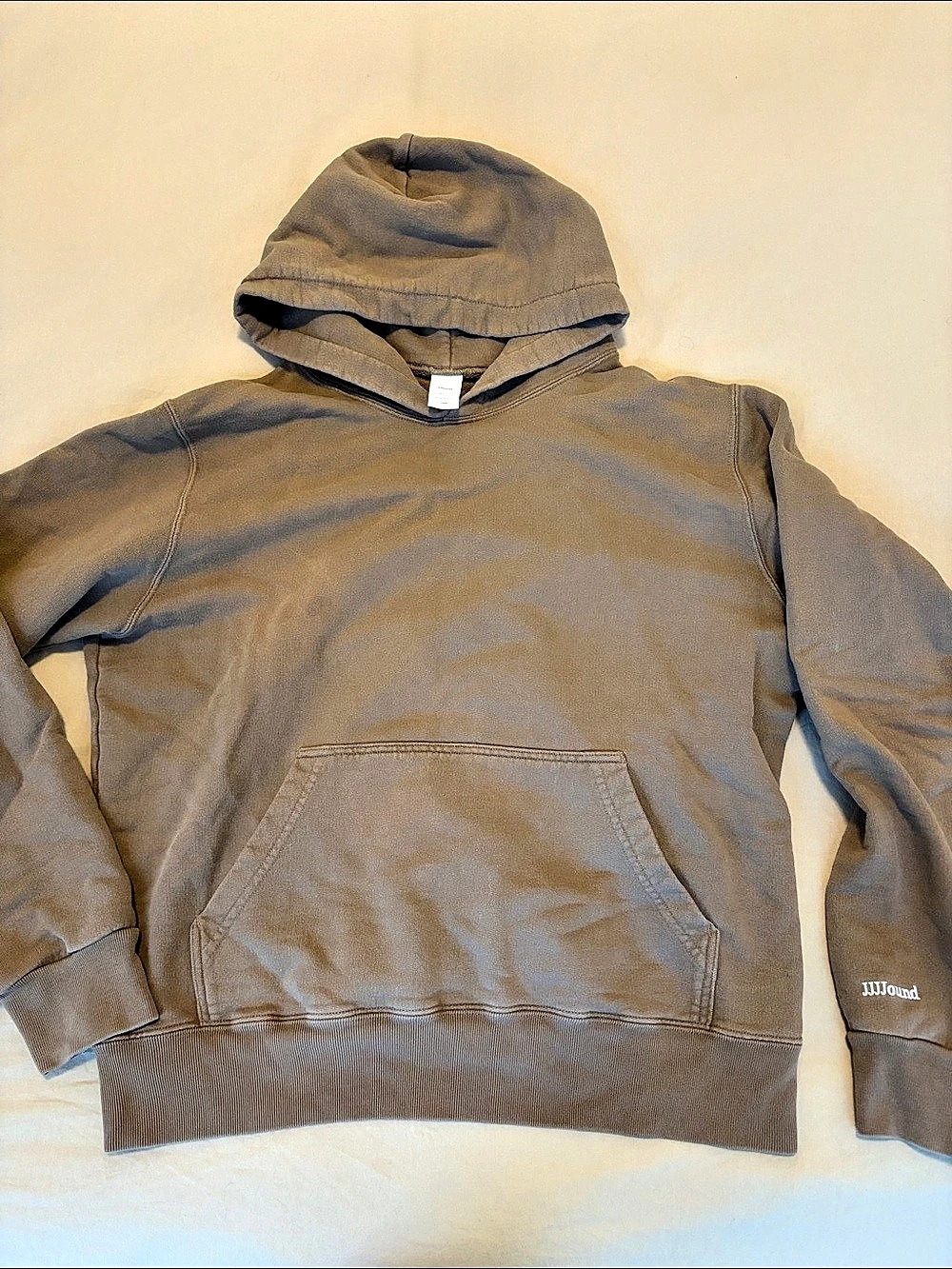 Jjjjound Cotton Pullover Hoodie in Brown Size L
